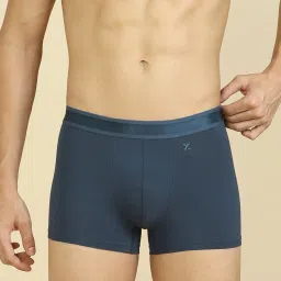 XYXX Charcoal & Blue Cotton Trunks - Pack of 2 image 3