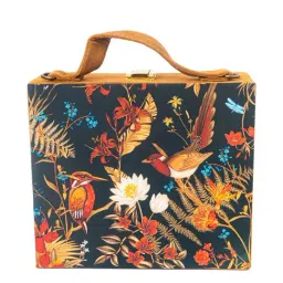 NR by Nidhi Rathi Black Fabric Clutch image 3