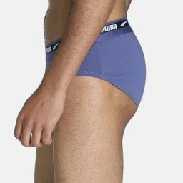 Puma Multicolor Regular Fit Briefs - Pack of 2 image 3