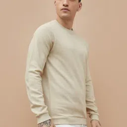 Fame Forever By Lifestyle Beige Regular Fit T-Shirt image 3