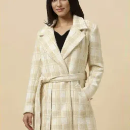 Allen Solly Beige Regular Fit Checks Jacket-picture-23