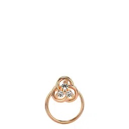 VALANOVA Women 14 Kt Rose Gold Lab Grown Diamond Nosepin 0.43 gm-image-69
