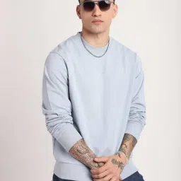 R&B Blue Regular Fit Graphic Sweatshirt image 1