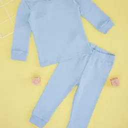 Pantaloons Baby Boys Airy Blue Textured Thermal Set-picture-45