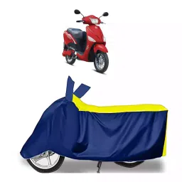 Auto Pearl Bike Cover for Hero Electric Electric Optima HS500 ER (Yellow & Blue)-image-39