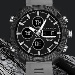LOIS CARON Men Dial & Bracelet Style Straps Analogue and Digital Watch LCDA8008-picture-5