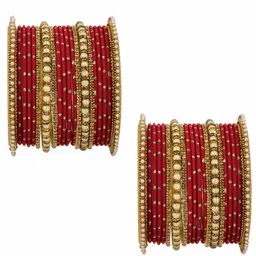 NMII Set Of 40 Gold-Toned CZ-Studded Bangles image 5