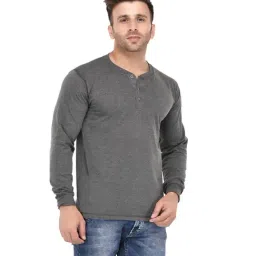Weardo Dark Grey Cotton T-Shirt-image-5