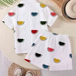 little heaven Cotten blend Shirt & Shorts Co-Ords image 4