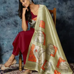 Sangria Women Quirky Printed Kurta with Trousers & Dupatta-picture-16