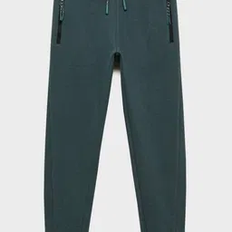 Mango Kids Boys Pure Cotton Textured Joggers-picture-47