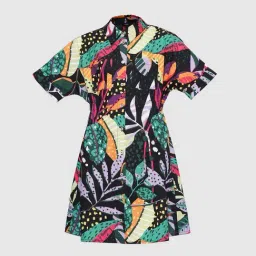 Vero Moda Girls Multicolor Cotton Printed Dress image 5