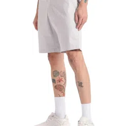 Tommy Hilfiger Grey Cotton Regular Fit Shorts image 3