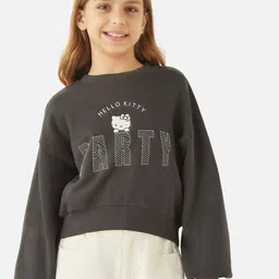 Juniors by Babyshop Girls Embellished Pullover Cotton Sweatshirt-image-97