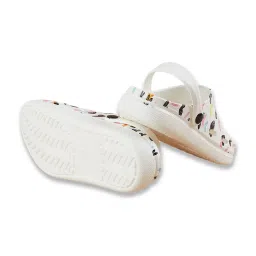 Ginger by Lifestyle Women's White Clogs image 3