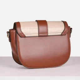 Van Heusen Brown Animal Effect Handbag image 3