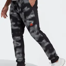 Adidas Black Regular Fit Camouflage Sports Joggers image 3