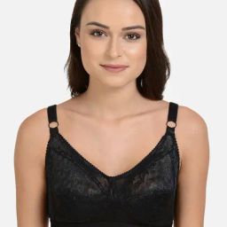 Mod & Shy Black Non Wired Non Padded Minimizer Bra-picture-41