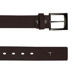 BULCHEE Brown Leather Casual Belt for Men image 3