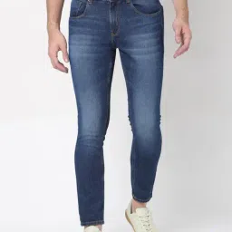 Spykar Blue Slim Fit Lightly Washed Jeans-picture-22