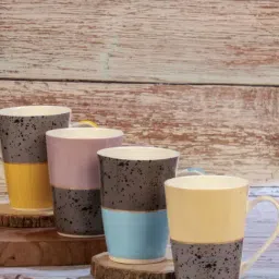 ROXX Multicolor Porcelain Coffee Mugs - Set of 4 (380ml)-picture-12