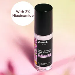 Quench Cherry Blossom Glow Sunscreen Serum SPF 50 PA++++ - 30 ml image 3
