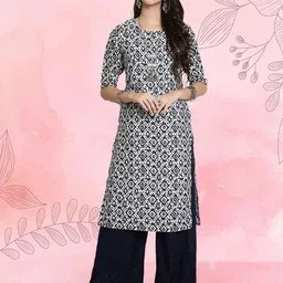 Ethnic basket Women Pack Of 2 Multicoloured Crepe Kurtas image 2