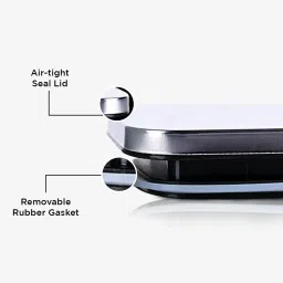 Glasafe 'O' Grip Tranquil Teal Borosilicate Containers - Set of 6 (900ml) image 3