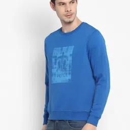 Turtle Blue Relaxed Fit Printed Sweatshirt image 3