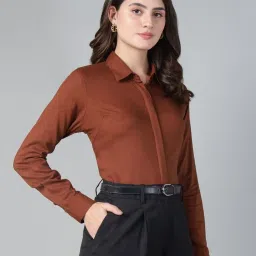 Hancock Rust Blended Solid Shirt image 3