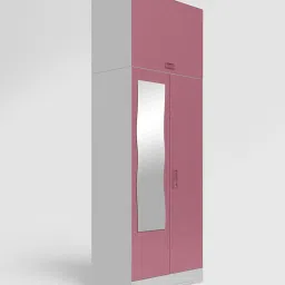 Godrej Interio Slimline Dusty Rose Metal 2 Door Almirah image 3