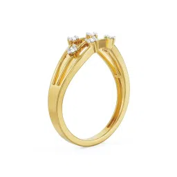 EMORI 14k Yellow Gold Lab Grown Diamond Minimal Ring for Women image 3