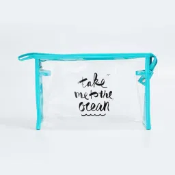 Ginger by Lifestyle Blue & White Printed Pouch image 3