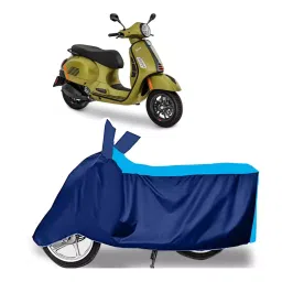 Auto Pearl Two Wheeler Cover for Vespa GTS 300 BS6 - Cyan, Blue-picture-47