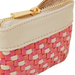 Accessorize London Pink Textured Coin Purse image 3