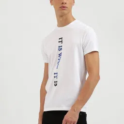 United Colors Of Benetton White Regular Fit Printed T-Shirt image 3