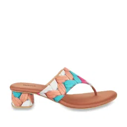 Mochi Women's Multicolor Thong Sandals image 3