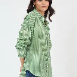 FEMMELLA Green Cotton Printed Shirt image 3