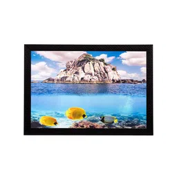 eCraftIndia Multicoloured Soothing Water Matt Wall Art-image-55