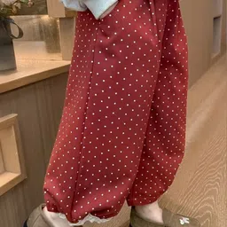 LULU & SKY Girls Polka Dot Printed High-Rise Trousers image 5