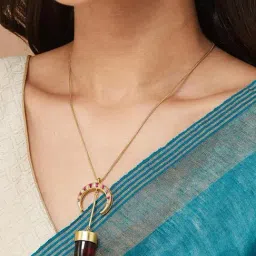 Fabindia Women Metal Long Necklace-image-44
