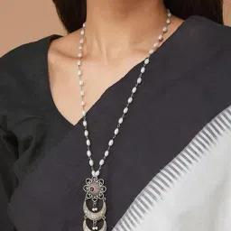 Fabindia Women Metal Long Necklace-picture-17