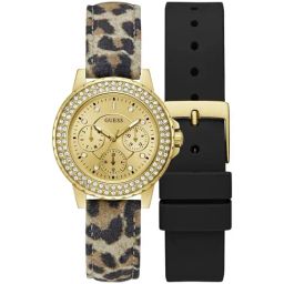 GUESS Gbs Crown Jewel Champagne Round Dial Analog Womens Watch - GW0660L2-picture-41