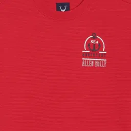 Allen Solly Boys Red Solid T-Shirt image 3