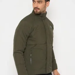 Duke Bottle Green Regular Fit Reversible Jacket image 3