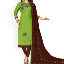 Maroosh Ethnic Motifs Embellished Thread Work Unstitched Dress Material-picture-13