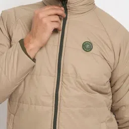 Duke Bottle Green Regular Fit Reversible Jacket image 4