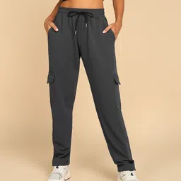 NEXSTEP Women Relaxed-Fit Mid Rise Cargo Track Pant-picture-35