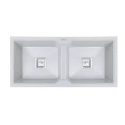 LIPKA Kitchen Sink 1128x500x230 mm Matte Finish Stainless Steel Double Bowl, QZDB03-SP-image-82