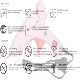 CRAFTYGUN 20 W Mini Glue Gun with 20 Sticks Pink 7 mm Stick Diameter, SH_PPIINK--MINI-20-STKKS-20WT image 5